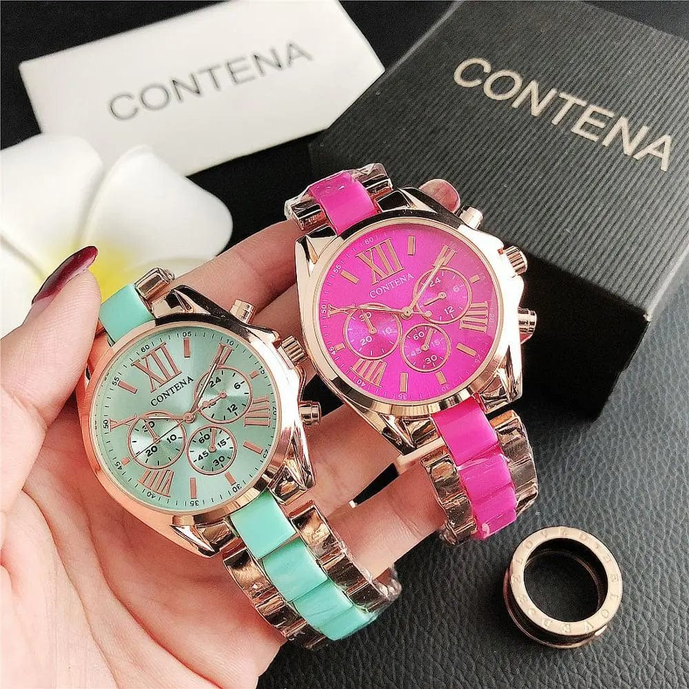 Vonza24 Fusion⢠Top Luxury Brand Rose Gold Quartz Women's Watch Ladies Fashion Watch Women Wristwatches Female Clock