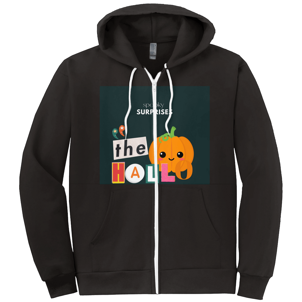 Black Full Zip Up Hoodie