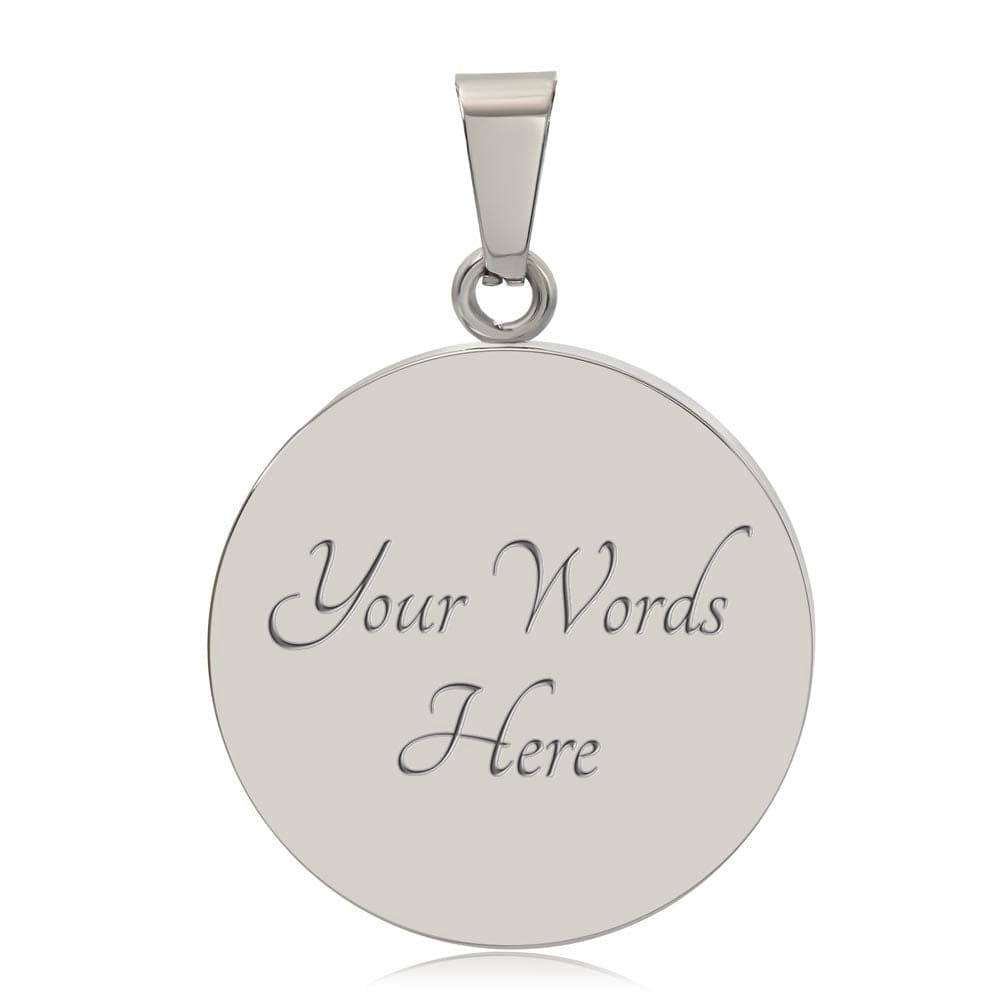 To My Heroic Granddad | Customizable Luxury Silver and Gold Finish Necklace