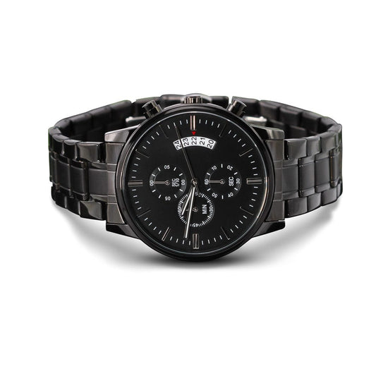 To My Fitness Guru Dad | An Engraved Chronograph Watch just for your style