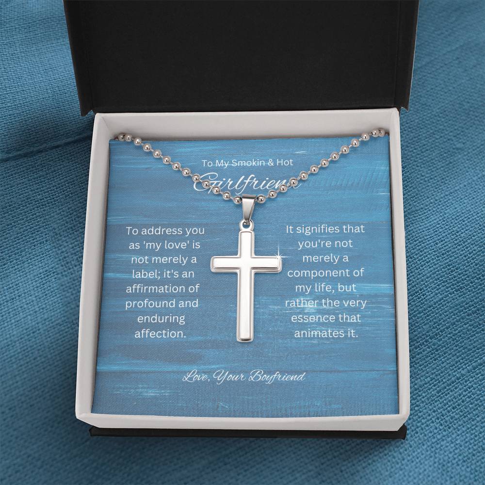 To My Priceless Girlfriend | Cross Piece | A rare symbol of my love