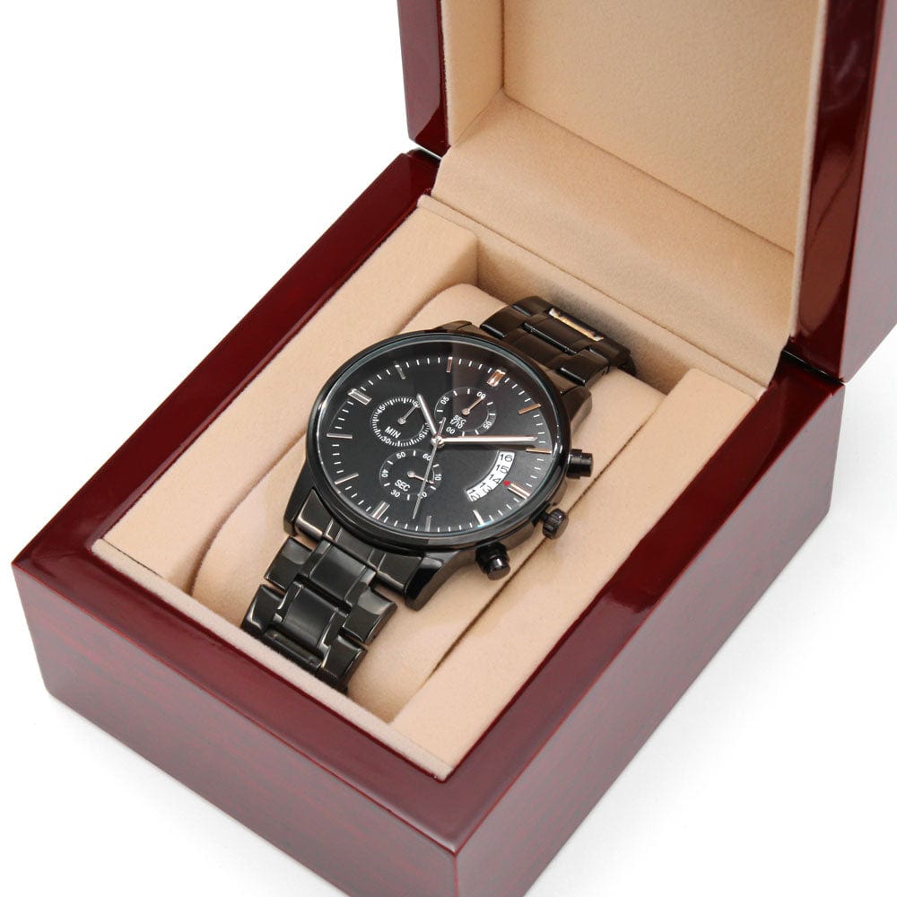 To My Fitness Guru Dad | An Engraved Chronograph Watch just for your style