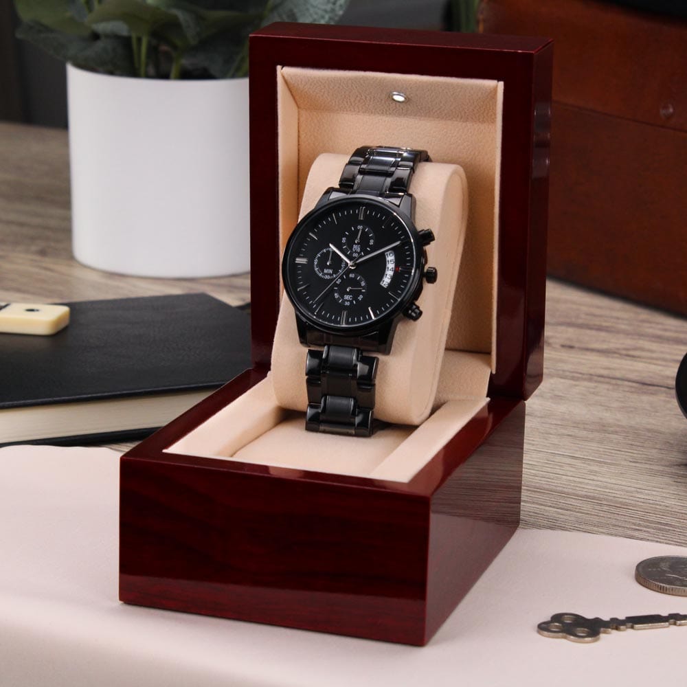 To My Fitness Guru Dad | An Engraved Chronograph Watch just for your style