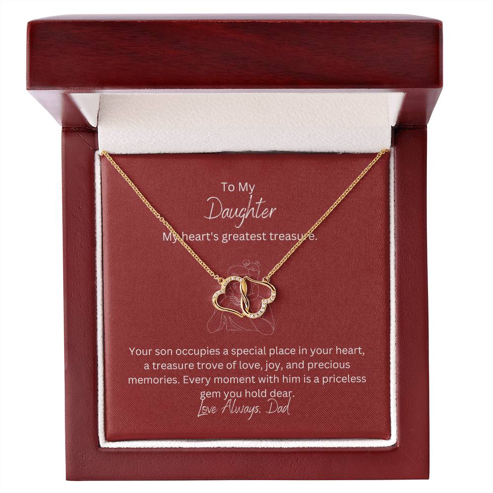To My Daughter | This token Necklace is a reminder of our everlasting love