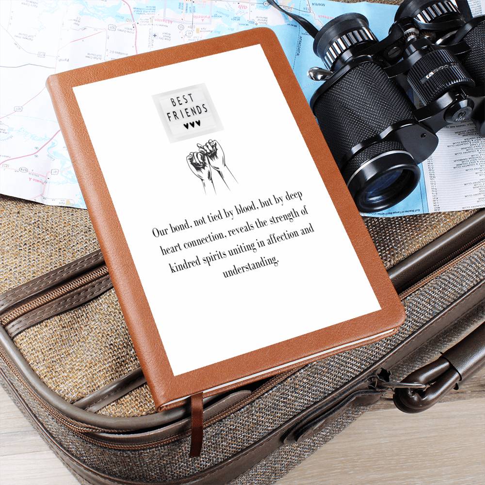 To My Confidant | Graphic Leather Journal | A token for an appreciation