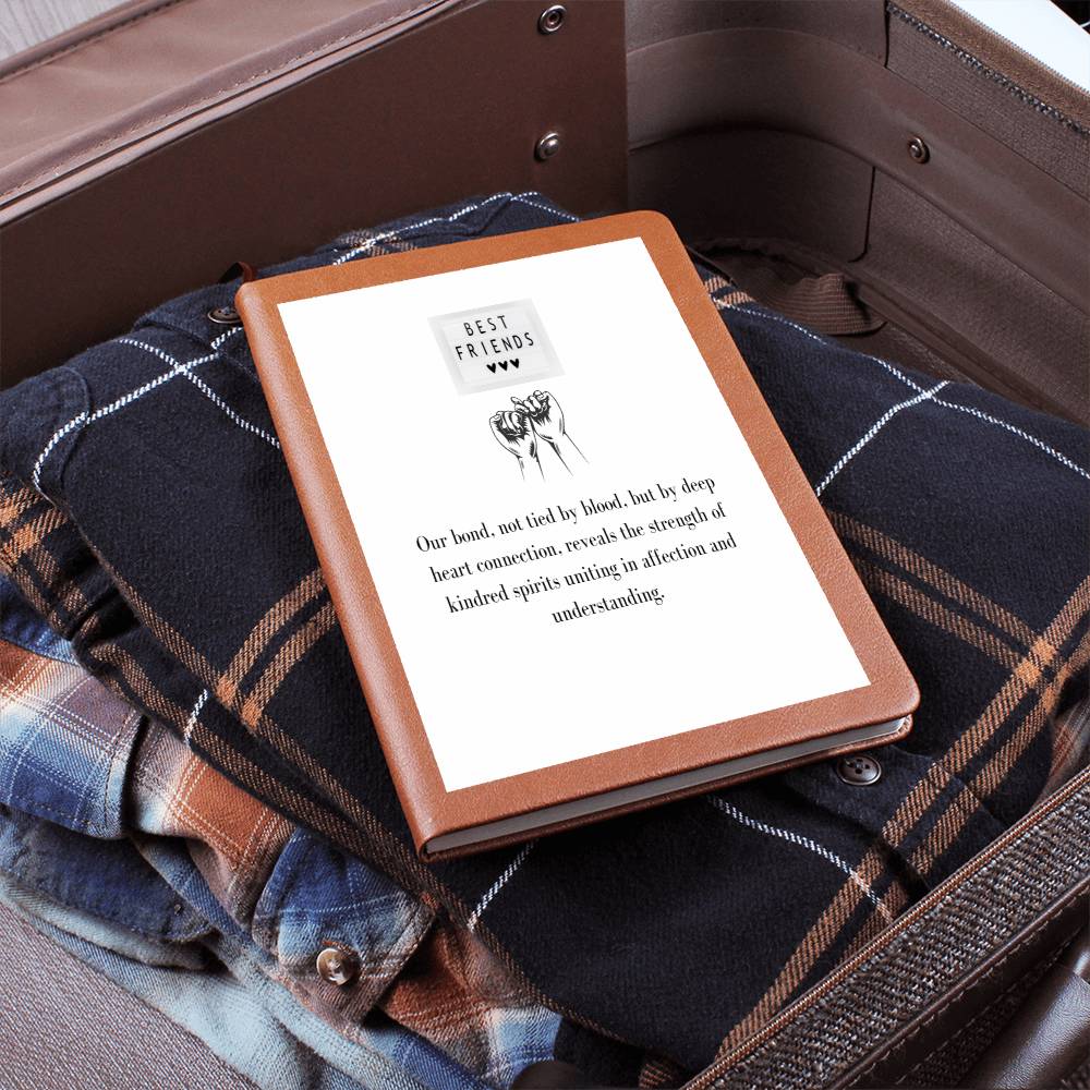 To My Confidant | Graphic Leather Journal | A token for an appreciation