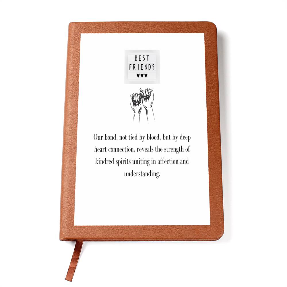 To My Confidant | Graphic Leather Journal | A token for an appreciation