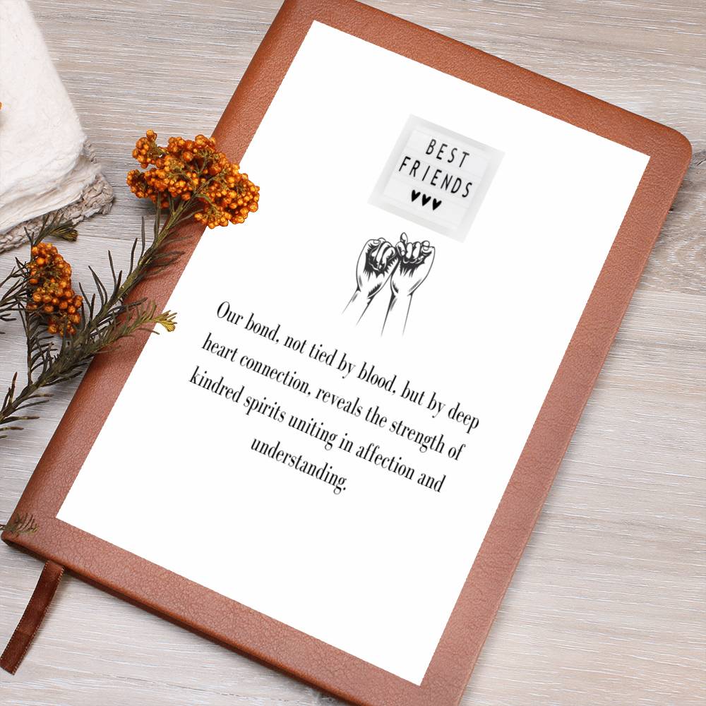 To My Confidant | Graphic Leather Journal | A token for an appreciation