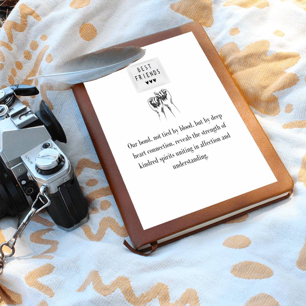 To My Confidant | Graphic Leather Journal | A token for an appreciation