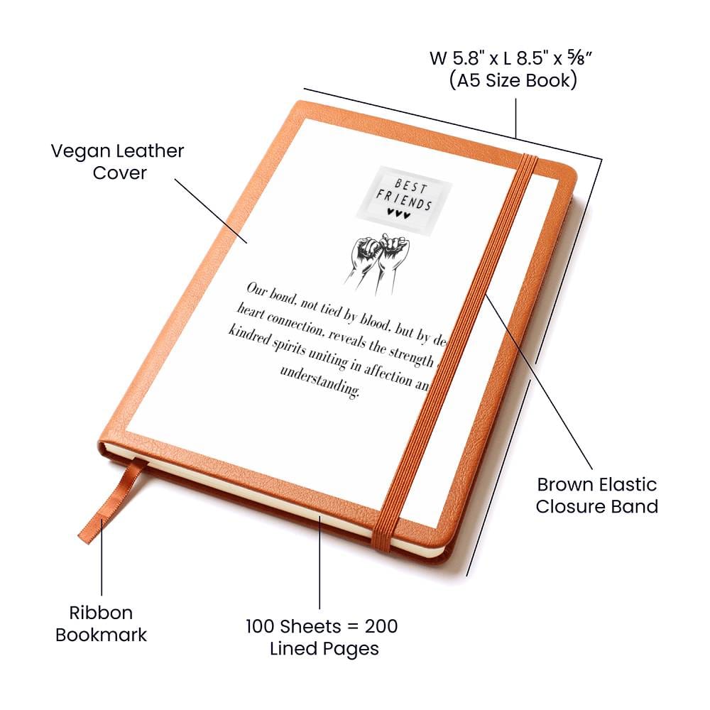 To My Confidant | Graphic Leather Journal | A token for an appreciation