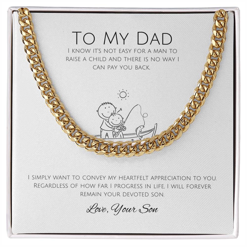 To My Dad | Cuban Link Chain | A token of my appreciation