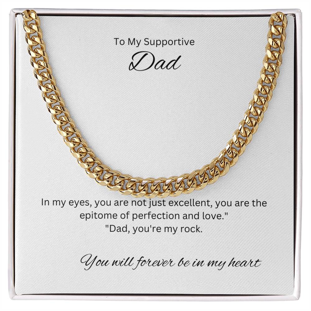 To My Dad | A Cuban Link Chain meticulously crafted to complement your unique style