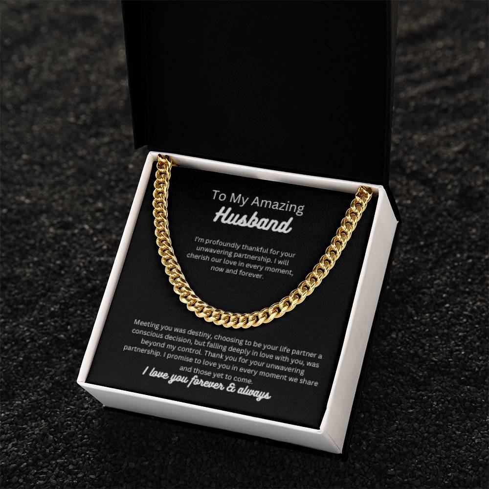 To my amazing husband | This previous Cuban Link Chain is befitting and perfect