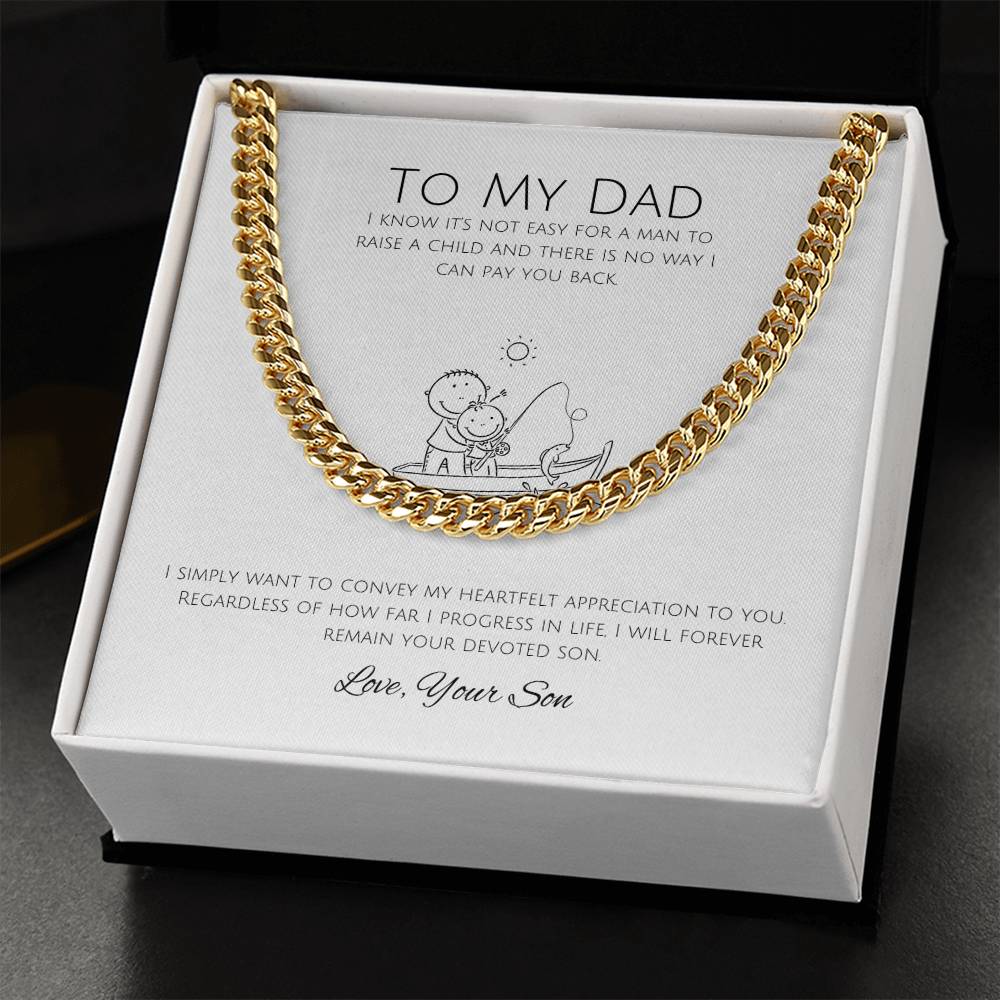 To My Dad | Cuban Link Chain | A token of my appreciation