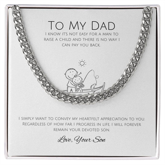 To My Dad | Cuban Link Chain | A token of my appreciation