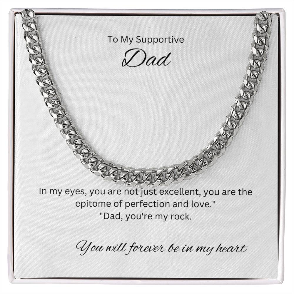 To My Dad | A Cuban Link Chain meticulously crafted to complement your unique style