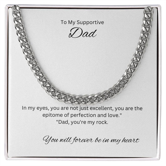 To My Dad | A Cuban Link Chain meticulously crafted to complement your unique style