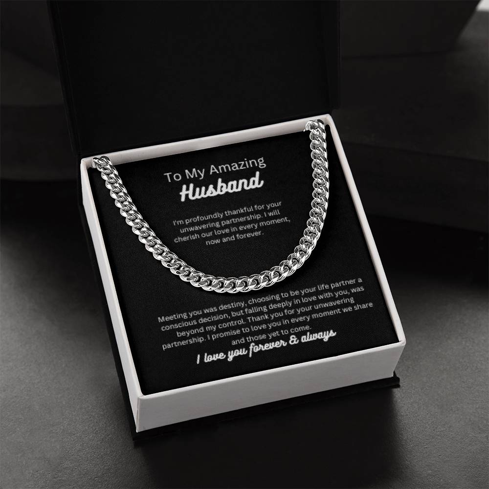 To my amazing husband | This previous Cuban Link Chain is befitting and perfect