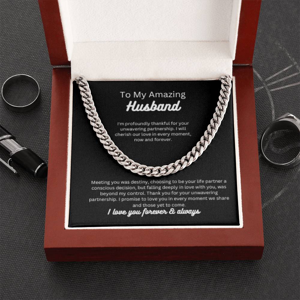 To my amazing husband | This previous Cuban Link Chain is befitting and perfect