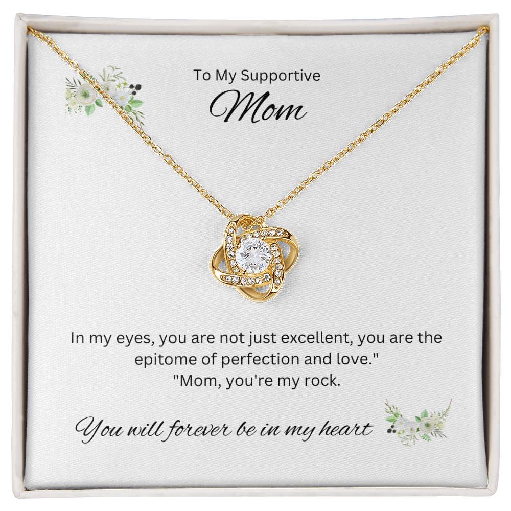 To My Joyful Mom | An exquisite Love Knot Necklace of appreciation