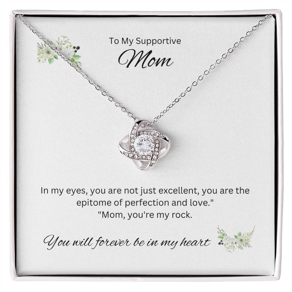 To My Joyful Mom | An exquisite Love Knot Necklace of appreciation