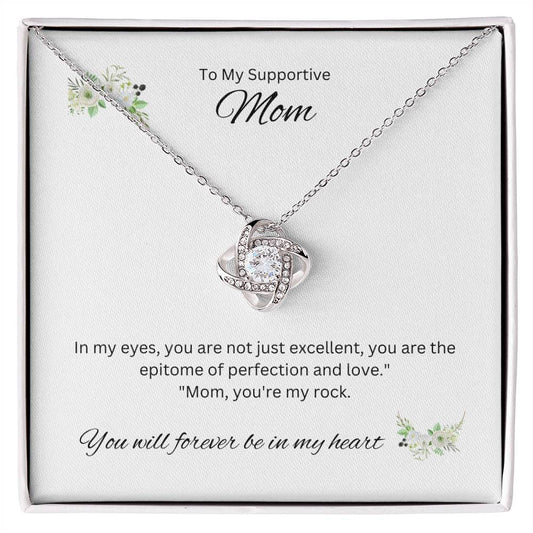 To My Joyful Mom | An exquisite Love Knot Necklace of appreciation