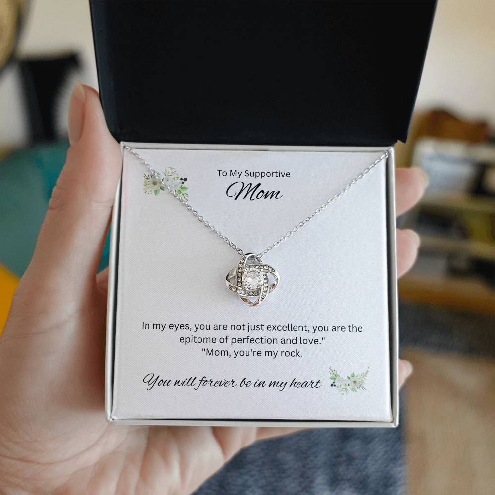 To My Joyful Mom | An exquisite Love Knot Necklace of appreciation