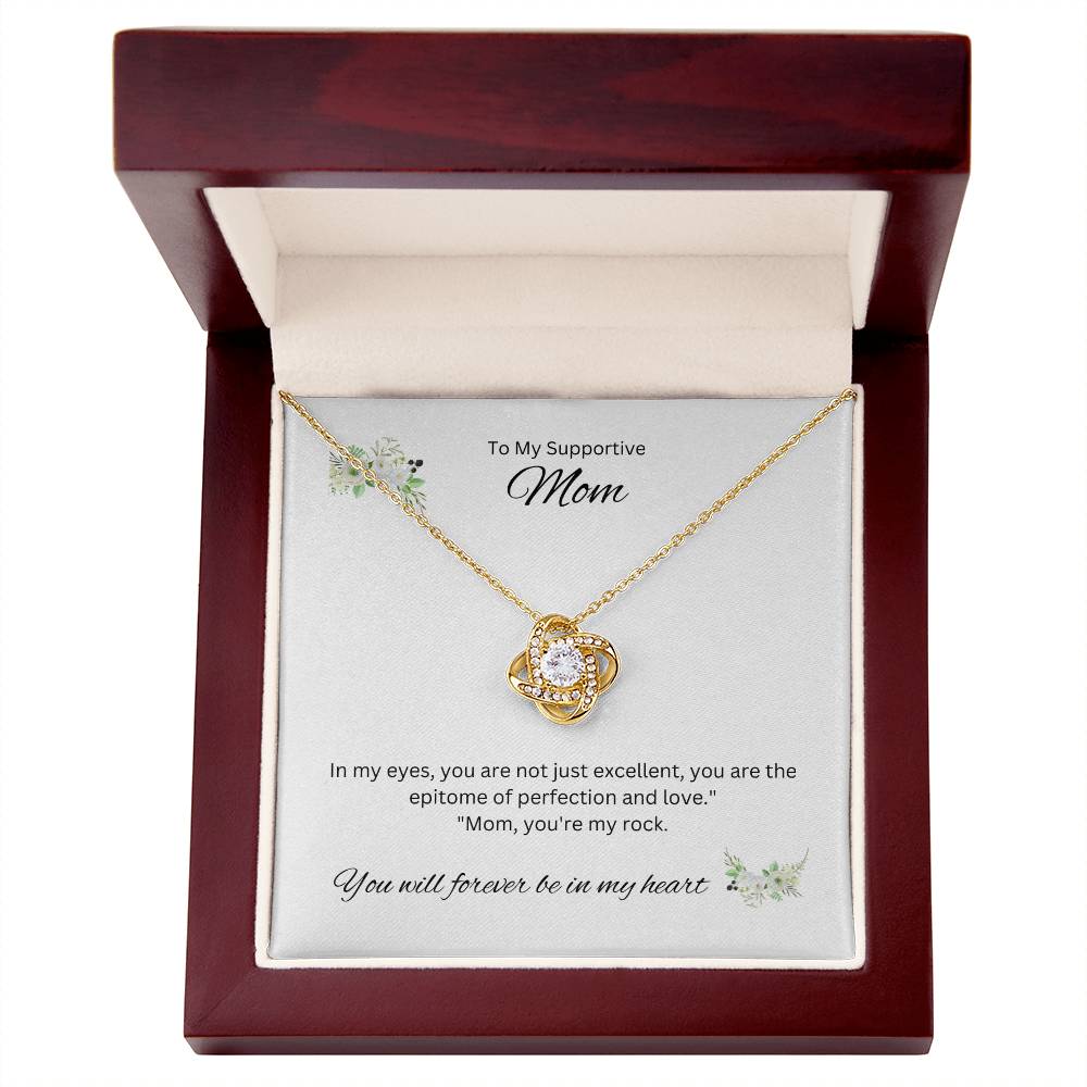 To My Joyful Mom | An exquisite Love Knot Necklace of appreciation