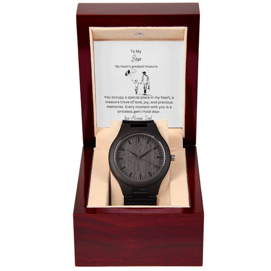To My Dearest Son | Great Wooden Watch | Designed specifically for you