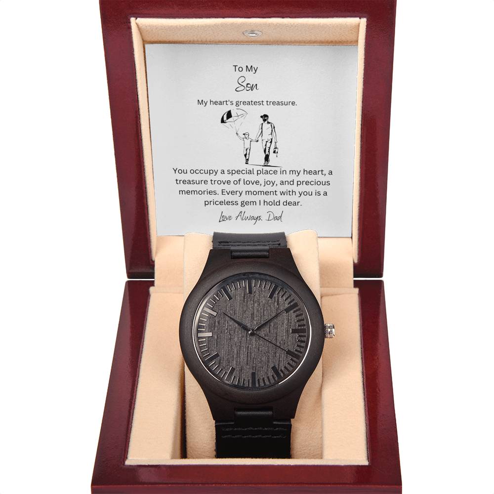 To My Dearest Son | Great Wooden Watch | Designed specifically for you