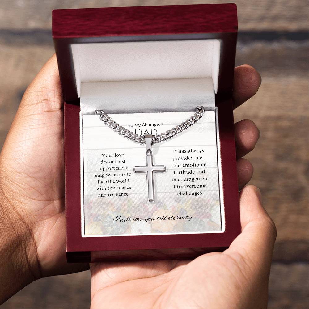 To My Champion | Personalized Vertical Name Necklace | An expression of my love