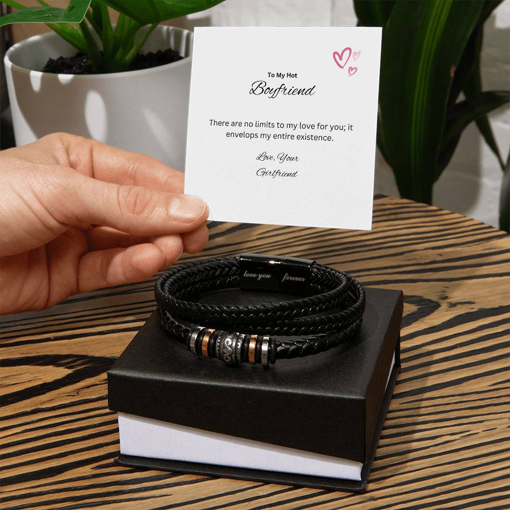 To My Darling Boyfriend | Love You Forever Bracelet | A symbolic gesture of our love