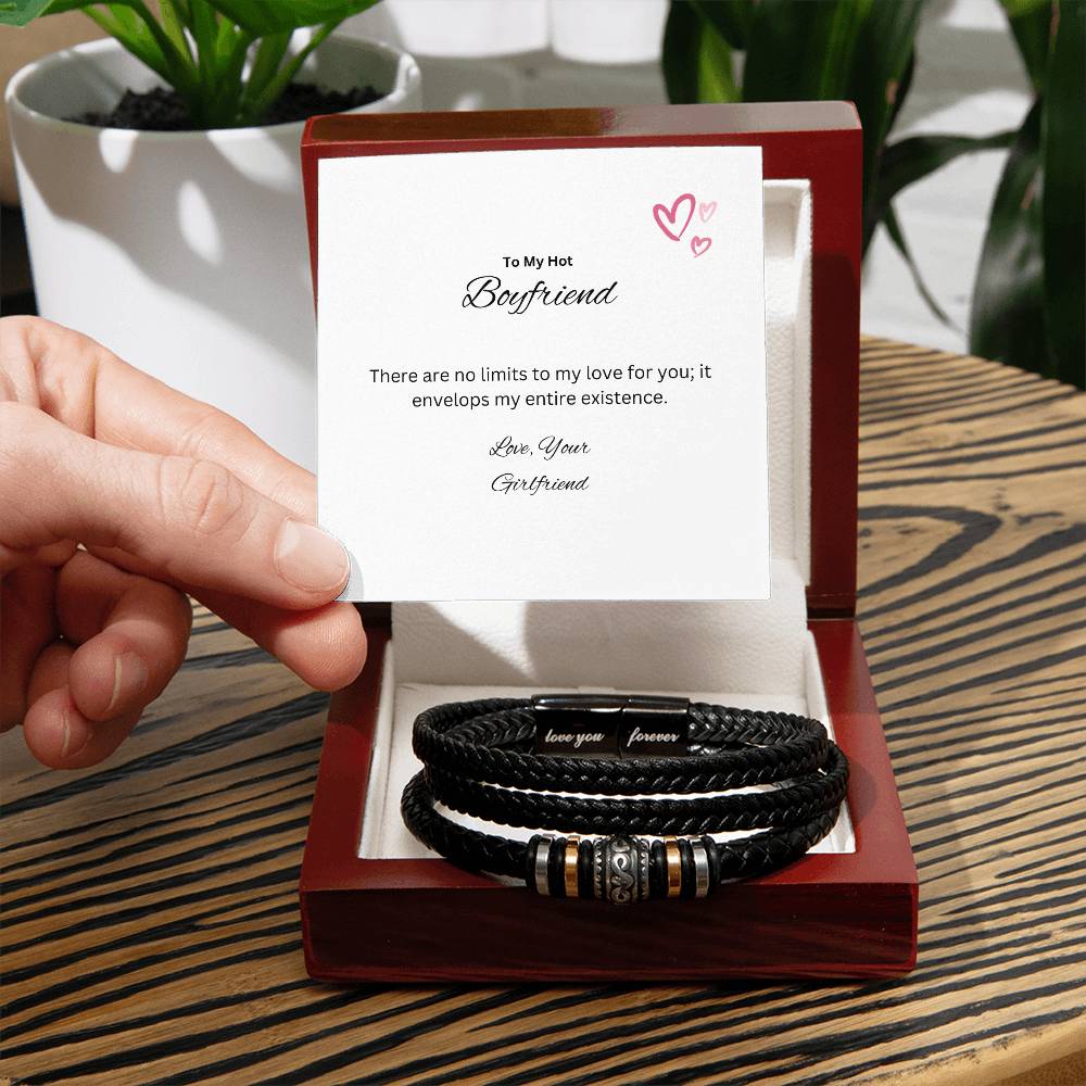 To My Darling Boyfriend | Love You Forever Bracelet | A symbolic gesture of our love