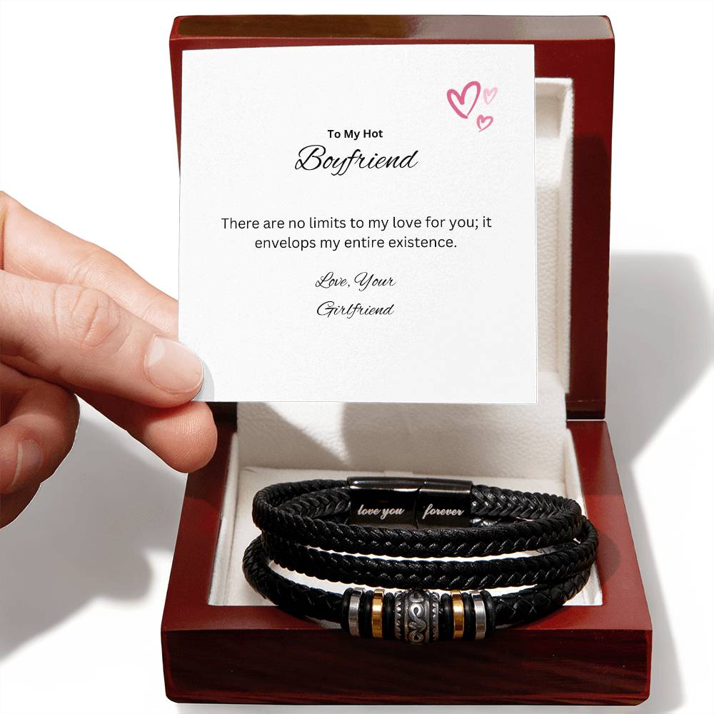 To My Darling Boyfriend | Love You Forever Bracelet | A symbolic gesture of our love