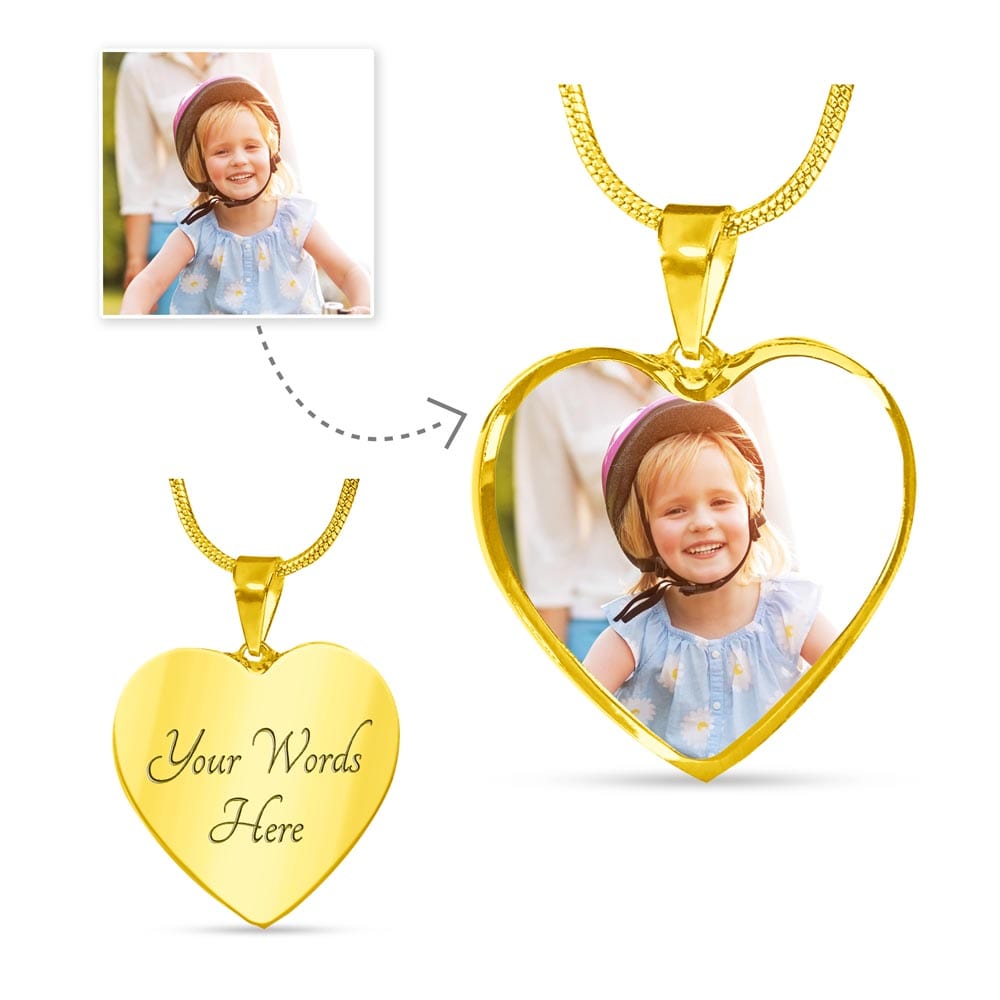 To My Loving Auntie | High Quality Surgical Steel with Heart Pendant | Gold Finish Luxury Necklace Gift