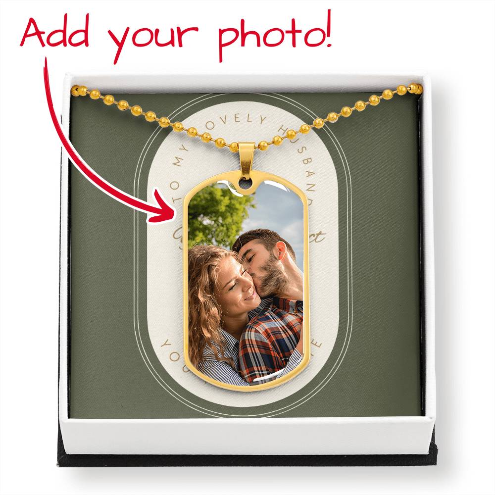 To My Beloved Husband | A premium keepsake dog tag for my Prince Charming
