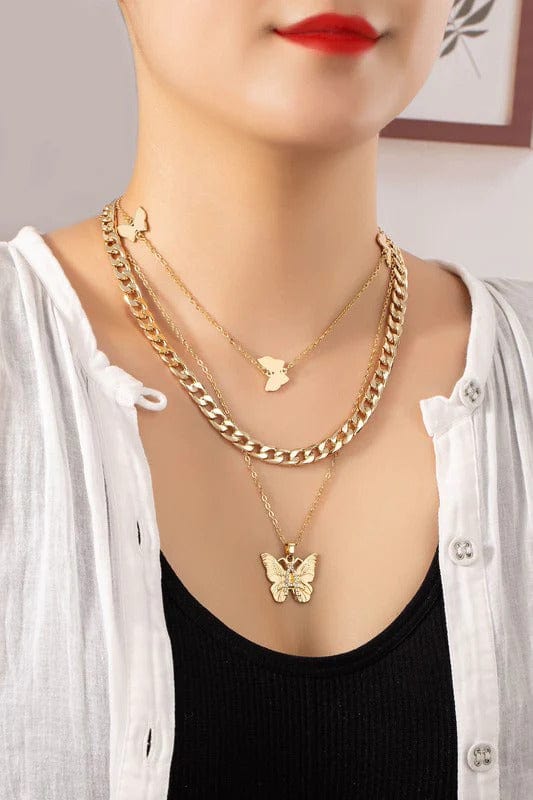 Vonza24 Fusion⢠New Vintage Boho Fashion Multilevel Thick Chain Necklaces For Women with Human Head Coin Pendant Necklace Jewelry