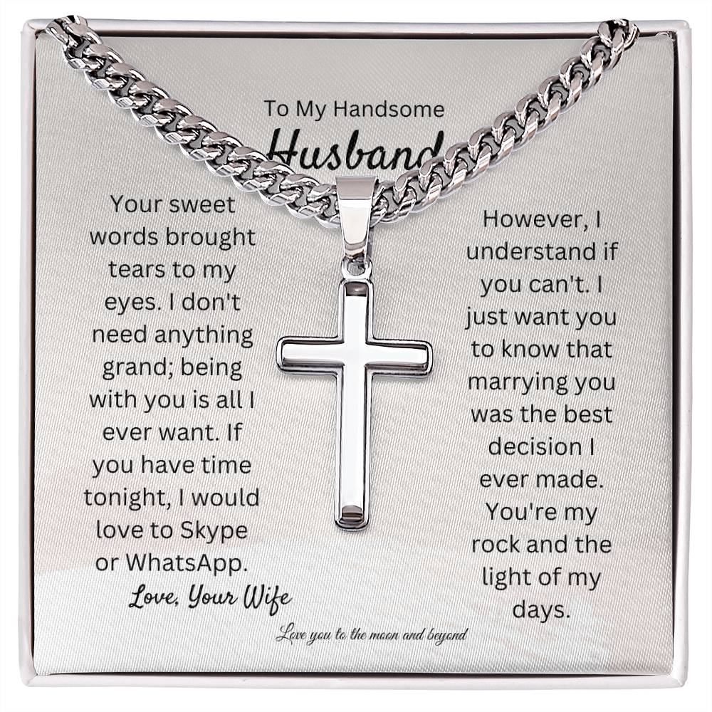 Stainless Steel Chain with Pendant |Cuban Chain