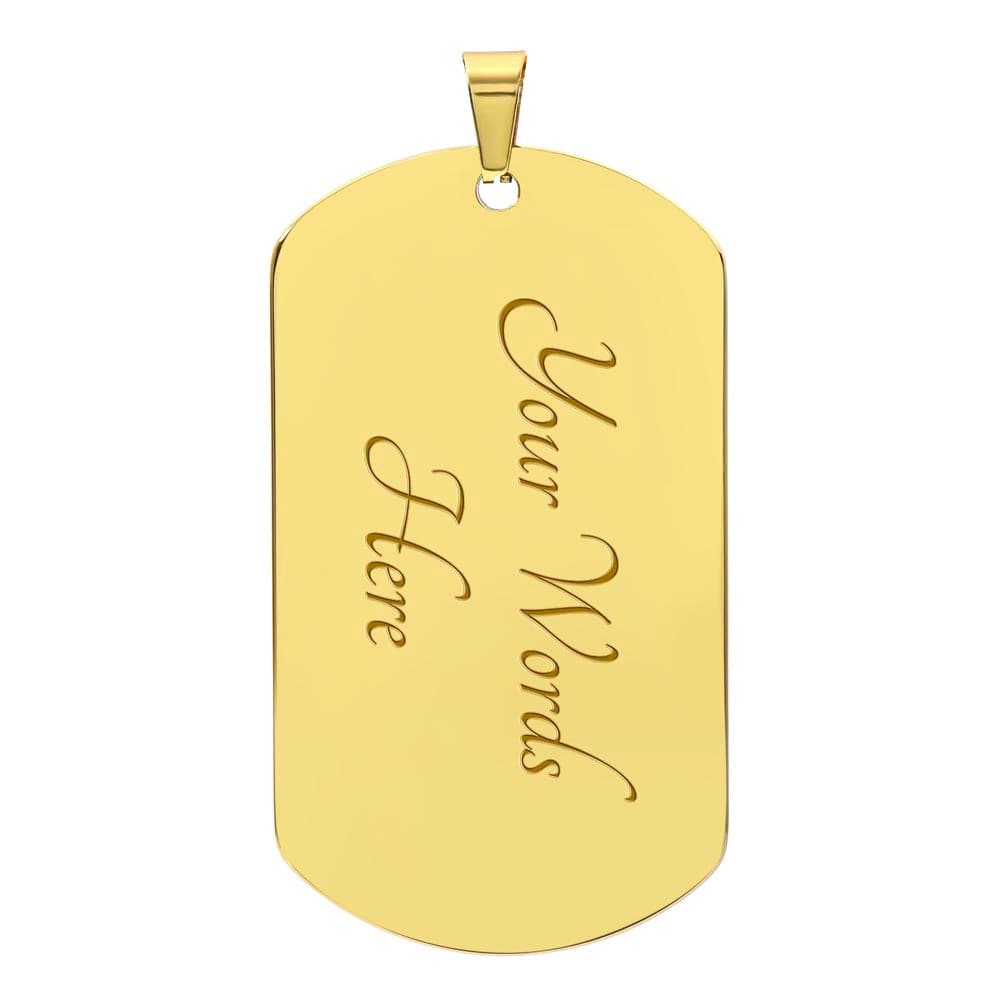 To My Dad The Protector | I affirm by this perfect Dog Tag our sweet memories