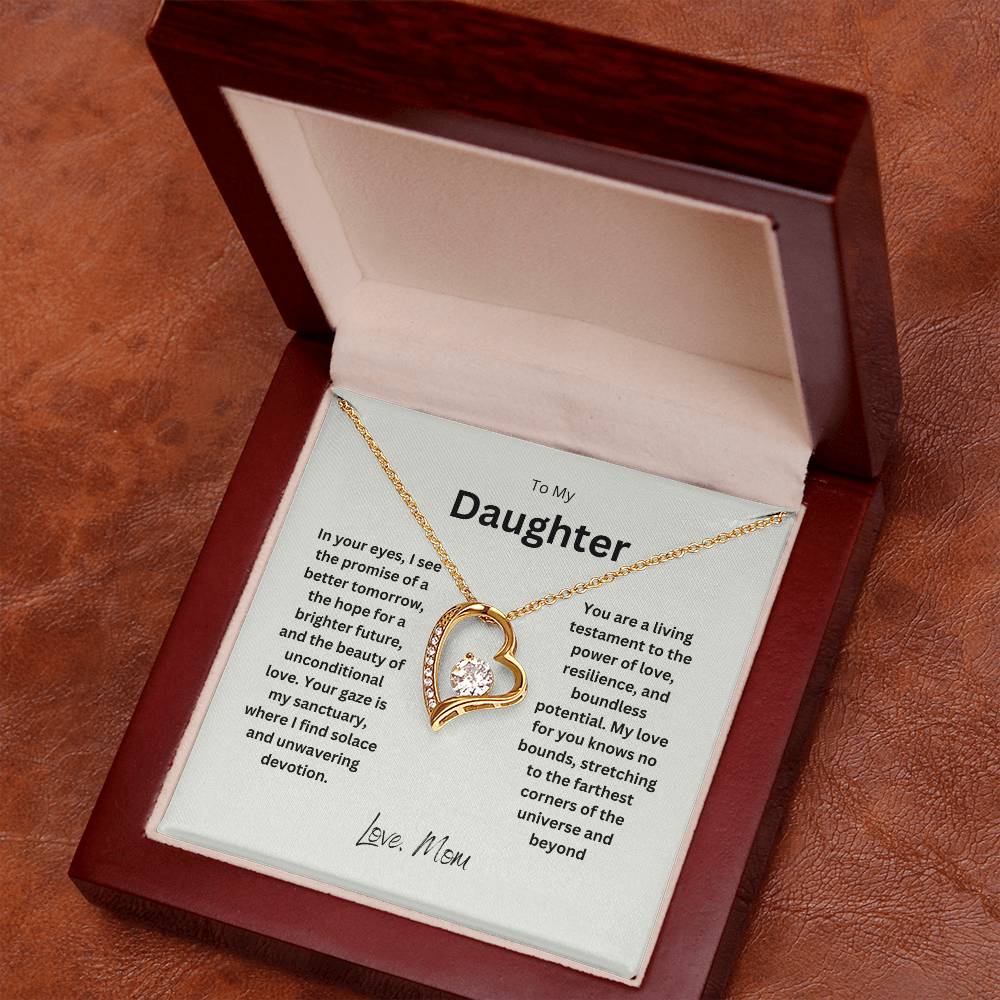 To My Daughter | Forever Love Necklace | Gorgeous gemstone worthy of a Princess