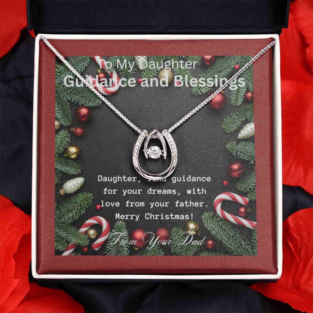 To My Daughter, Guidance and Blessings | Pendant Necklace | For her dreams on Christmas