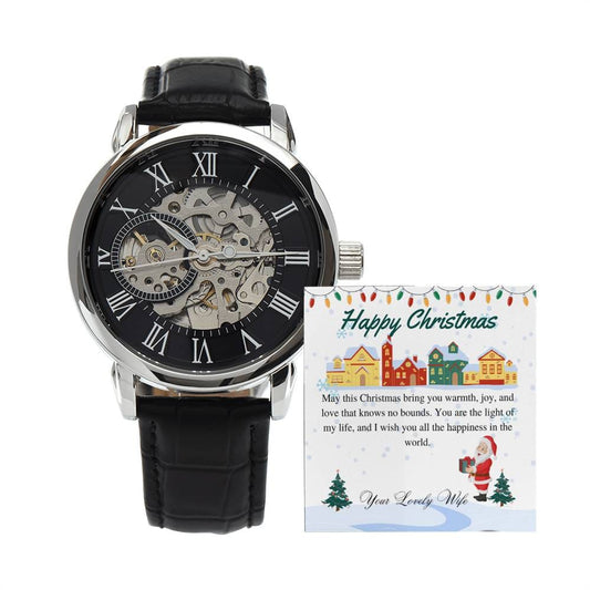 To My Husband | Openwork Watch | Wish you good health and happiness | Merry Christmas