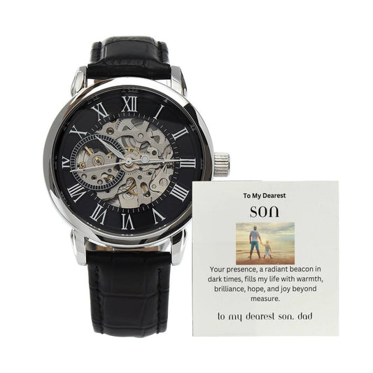 To My Precious Son | An exquisite Open Watch meticulously crafted to your style