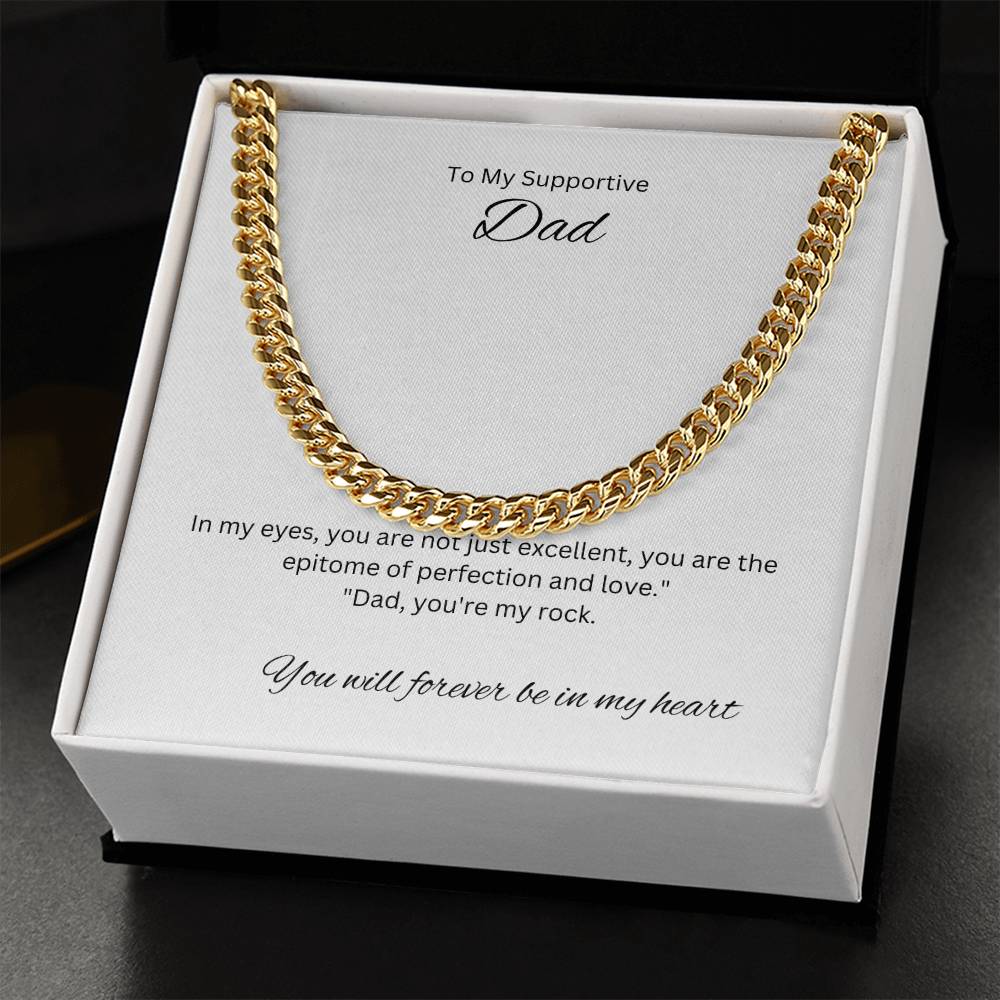 To My Dad | A Cuban Link Chain meticulously crafted to complement your unique style