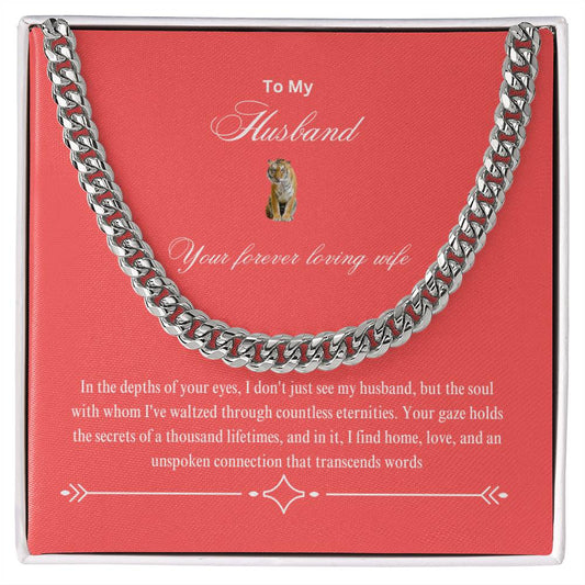 To my beloved husband | An impeccably crafted Cuban Link Chain tailored to your unique style and taste