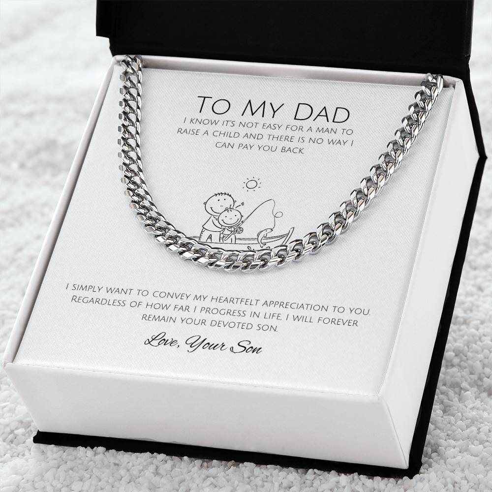 To My Dad | Cuban Link Chain | A token of my appreciation