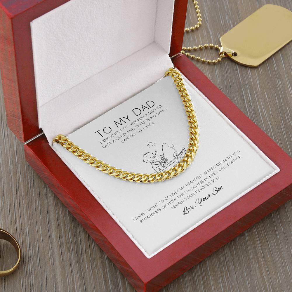 To My Dad | Cuban Link Chain | A token of my appreciation