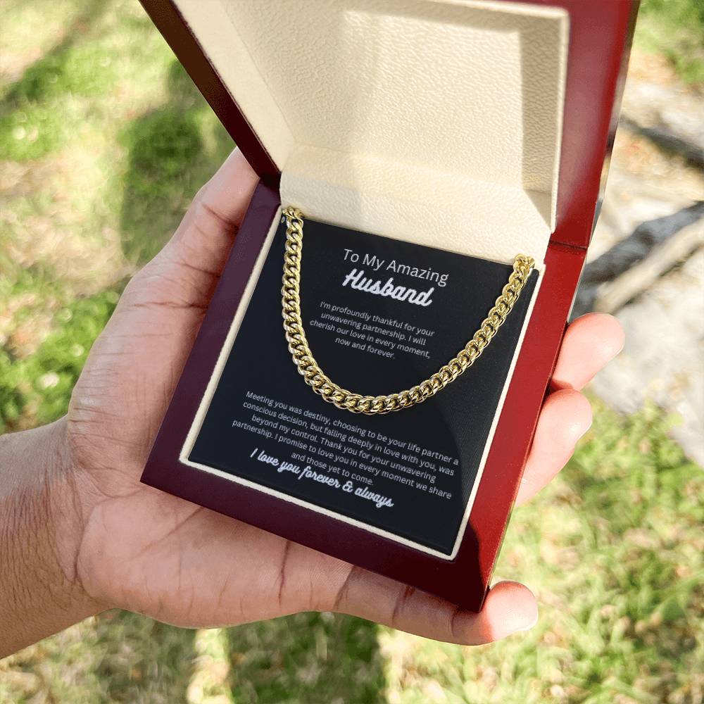 To my amazing husband | This previous Cuban Link Chain is befitting and perfect