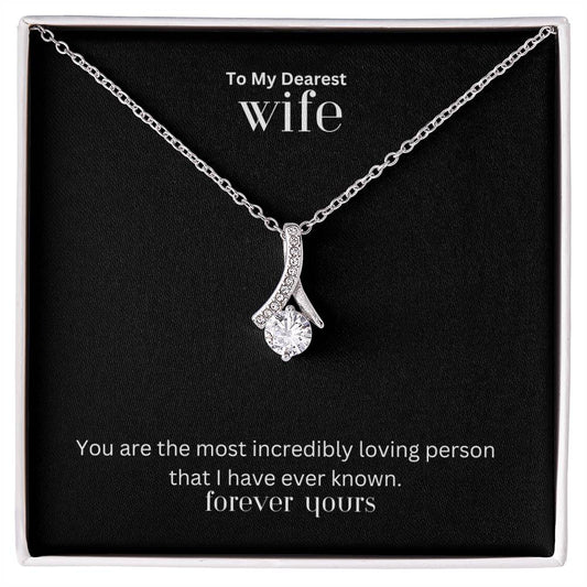 To My Dearest Wife | Alluring Beauty Necklace | The perfect gift crafted just for you