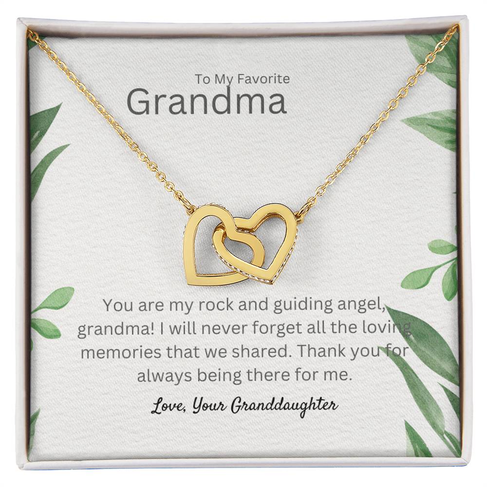 To My Favorite Grandma | Interlocking Hearts necklace | Thank You